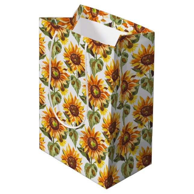Bolsa De Regalo Mediana Girasol (Angulo reverso)