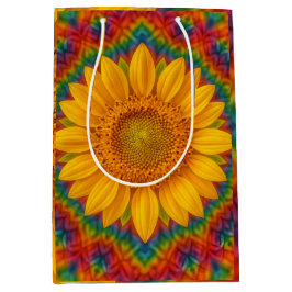 Bolsa De Regalo Mediana Girasol caleidoscopio 