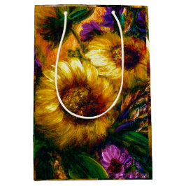 Bolsa De Regalo Mediana "Girasol Dorado"