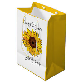 Bolsa De Regalo Mediana Girasol Listo Para Brillar Girasol