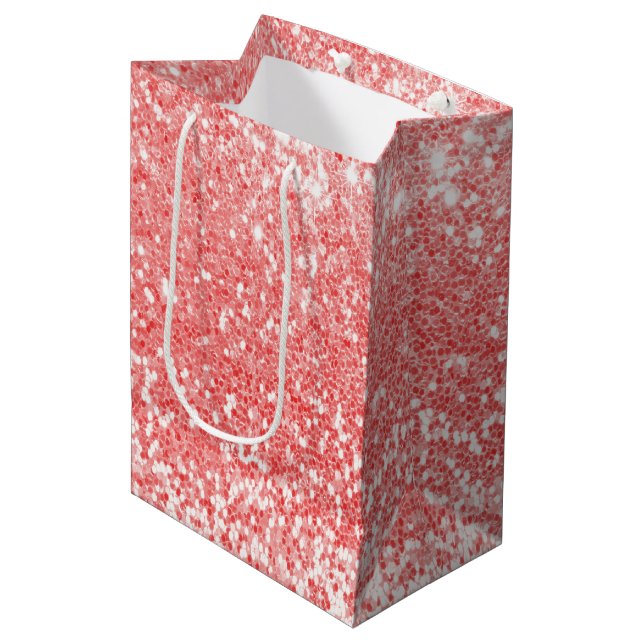 Bolsa De Regalo Mediana Glitter (Angulo Anverso)