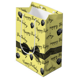 Bolsa De Regalo Mediana Globos de arco y lunares para cumpleaños
