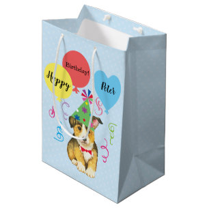 Bolsa De Regalo Mediana Globos de la fiesta de cumpleaños Pembroke Welsh C