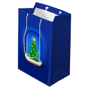 Bolsa De Regalo Mediana Glóbulo de la nieve