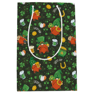 Bolsa De Regalo Mediana Gnome St. Patrick's Day Wrapping Paper