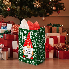 Bolsa De Regalo Mediana Gnomo de Navidad