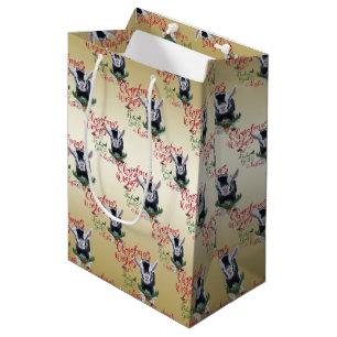 Bolsa De Regalo Mediana GOAT Navidades Desean Bebés De Cabra Bebé Nigeri