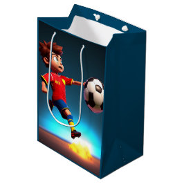 Bolsa De Regalo Mediana "Gol Bound: La patada perfecta del niño animado"