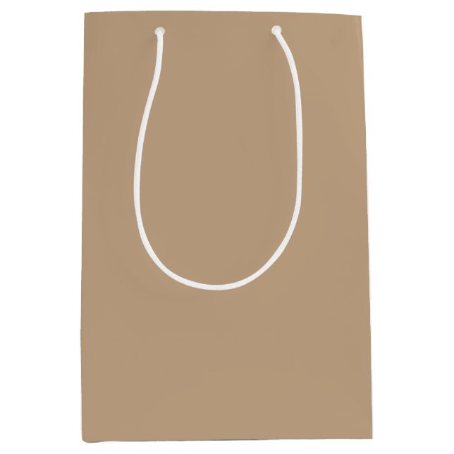 Bolsa De Regalo Mediana Golden Bells Tan (Anverso)