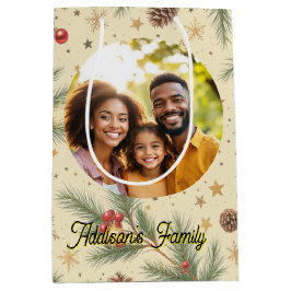 Bolsa De Regalo Mediana Golden Pine Frame