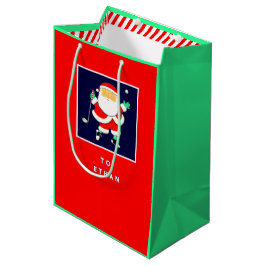 Bolsa De Regalo Mediana Golf Christmas Holiday