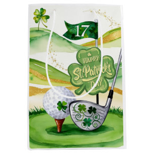 Bolsa De Regalo Mediana Golf St. Patrick's Day para Golf temático para Gol