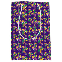 Bolsa De Regalo Mediana Gorras DE PURPLE GREEN GOLD MARDI GRAS JESTERS