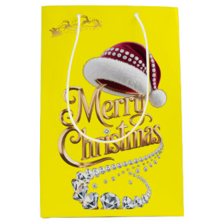 Bolsa De Regalo Mediana Gorrito de Navidad adorable