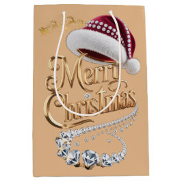 Bolsa De Regalo Mediana Gorrito de Navidad adorable