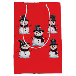 Bolsa De Regalo Mediana Gothic Snowman