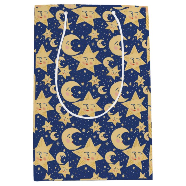 Bolsa De Regalo Mediana gótico retro Whimsy Celestial (Anverso)