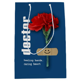 Bolsa De Regalo Mediana Gracias, Médica. Nombre personalizado