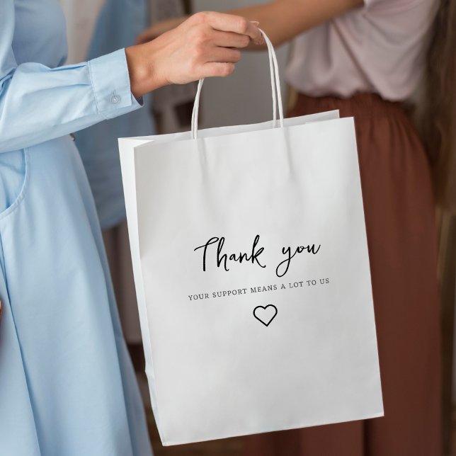 Bolsa De Regalo Mediana gracias, su apoyo significa mucho para nosotros, c (Subido por el creador)