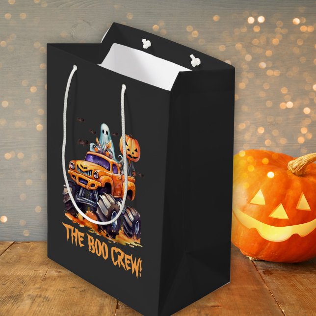Bolsa De Regalo Mediana Gracioso calabaza Cute Monster Camión Halloween mo (Subido por el creador)
