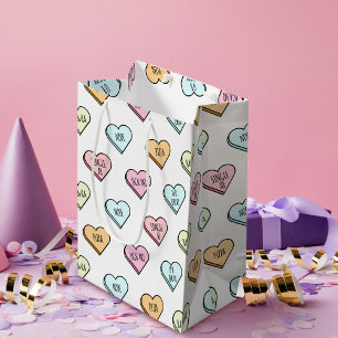 Bolsa De Regalo Mediana Gracioso patrón sarcástico de corazón de dulzura d