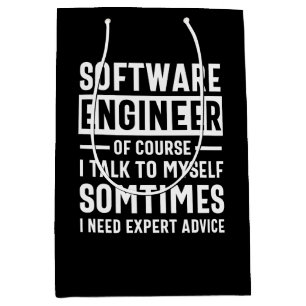 Bolsa De Regalo Mediana Gracioso regalo de ingeniero de software de progra