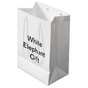Bolsa De Regalo Mediana Gracioso regalo genérico de elefante blanco