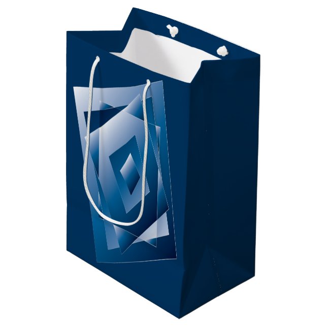 Bolsa De Regalo Mediana gradiente azul 1 (Angulo Anverso)