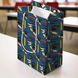Bolsa De Regalo Mediana Graduación De Mortarboard Y Diploma