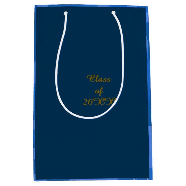 Bolsa De Regalo Mediana Graduación geométrica (Anverso)