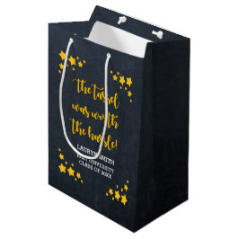 Bolsa De Regalo Mediana Graduación personalizada estrella del oro de la