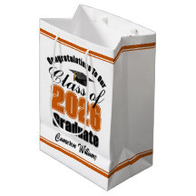 Graduación Personalizada Naranja Clase de 2026