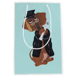 Bolsa De Regalo Mediana Graduado de Dachshund