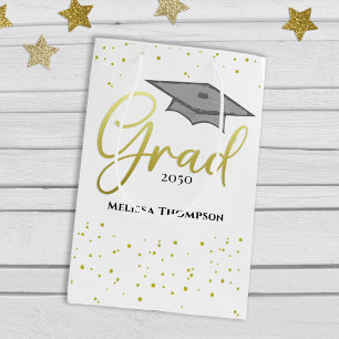 Bolsa De Regalo Mediana Graduado Grado de Graduación de Oro Cap