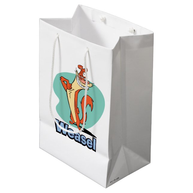 Bolsa De Regalo Mediana Gráfica de carácter de Weasel Orgulloso (Angulo Anverso)
