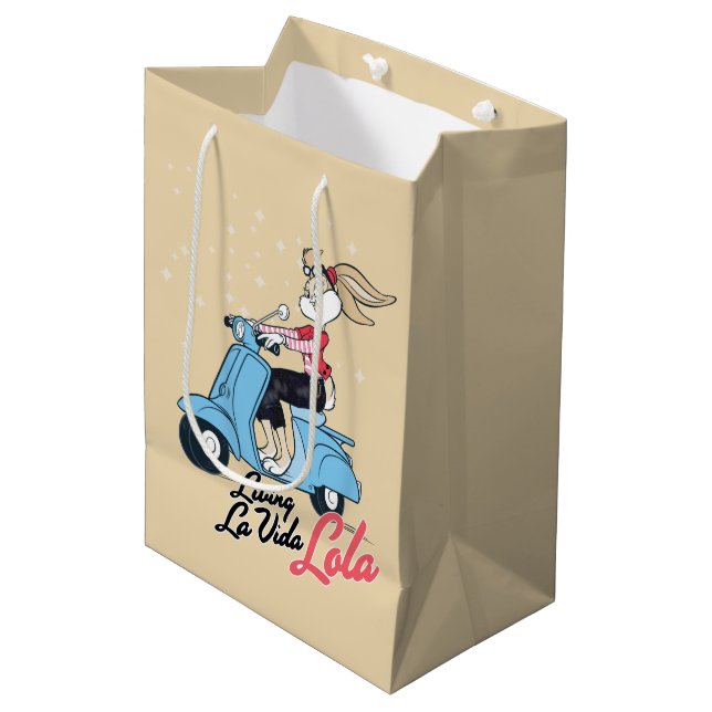 Bolsa De Regalo Mediana Gráfico de la Vida Lola Scooter (Angulo Anverso)