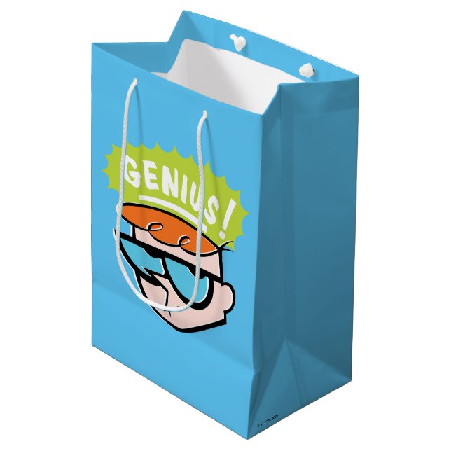 Bolsa De Regalo Mediana Gráfico de llamadas "Genius" de Dexter (Angulo Anverso)