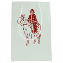 Gráfico de Santa sobre caballos