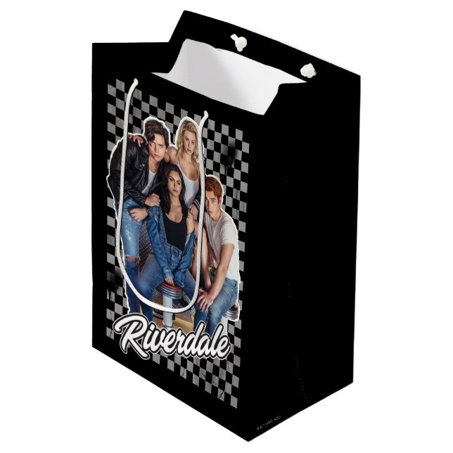 Bolsa De Regalo Mediana Gráfico del grupo Retro Riverdale (Angulo Anverso)