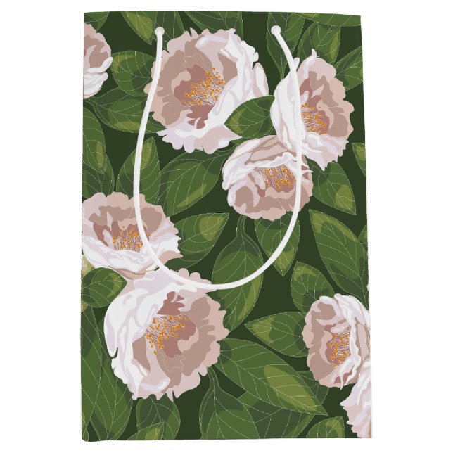 Bolsa De Regalo Mediana Gran Bloom Camellia Charm (Anverso)