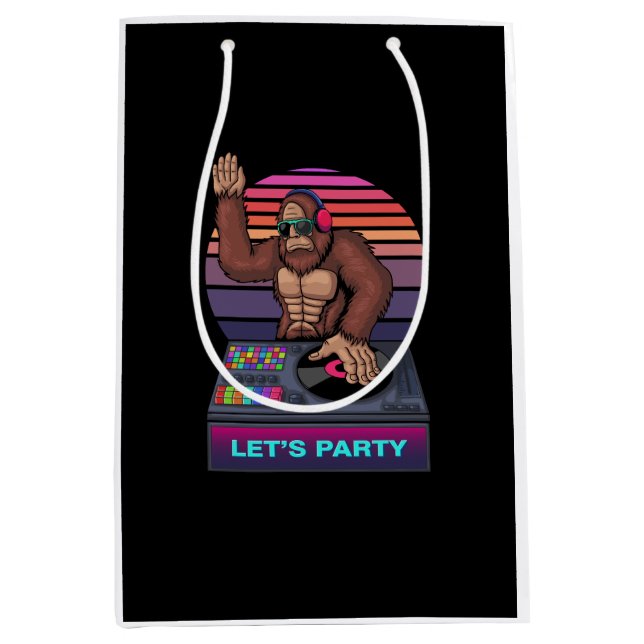 Bolsa De Regalo Mediana gran pie fresco jugar dj (Anverso)