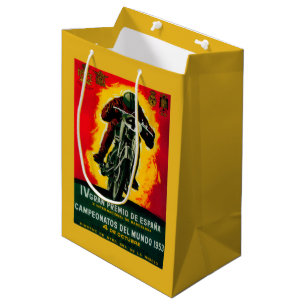 Bolsa De Regalo Mediana Gran Premio de Espana Vintage PosterEurope