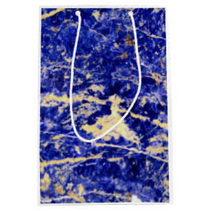 Bolsa De Regalo Mediana Granito azul, mármol azul, piedra azul