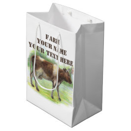 Bolsa De Regalo Mediana Granja de vacas