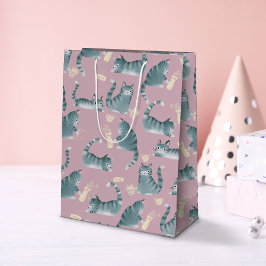 Bolsa De Regalo Mediana Graves grisáceos grisáceos golpean las cosas