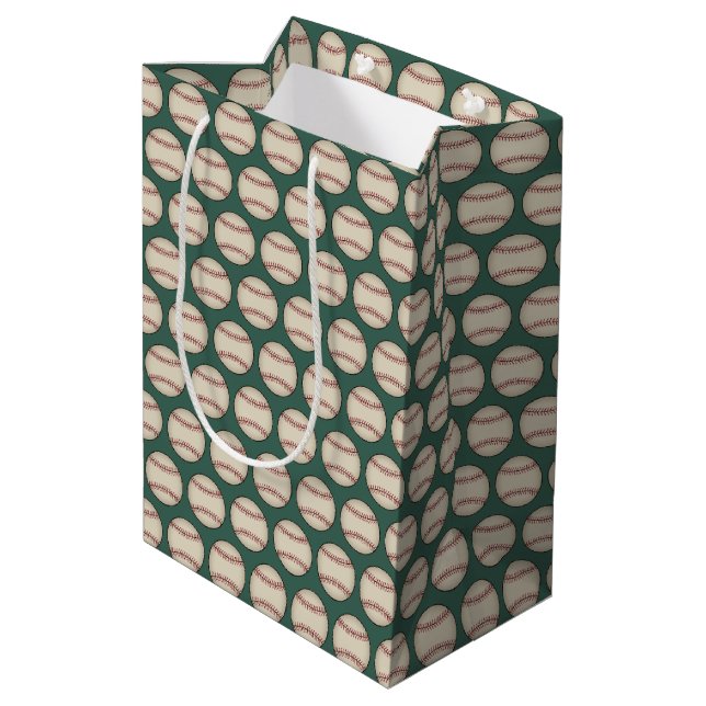 Bolsa De Regalo Mediana Green Baseball Gift Bag (Angulo reverso)