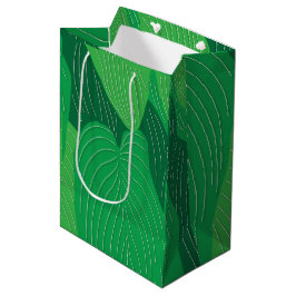 Bolsa De Regalo Mediana Green Leaves Botanical