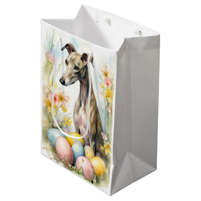 Bolsa De Regalo Mediana Greyhound con huevos de Pascua (Angulo Anverso)