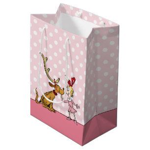 Bolsa De Regalo Mediana Grinch   Max & Cindy Lou Who