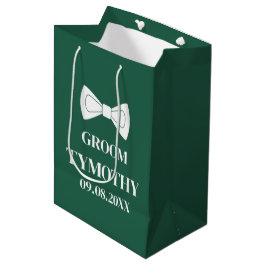 Bolsa De Regalo Mediana Groom Emerald Green Elegant Moderant Gifts Boda